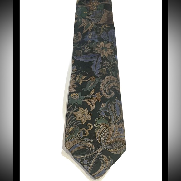 CANALI Silk Necktie Floral Design - Picture 2 of 7